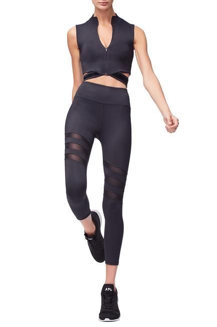 clothing, waist, black, tights, leggings, crop top, shoulder, trousers, neck, leg,