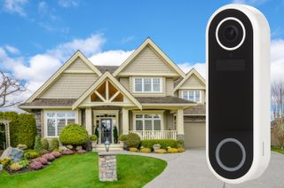 Array by Hampton Video Doorbell positioned in front of a home