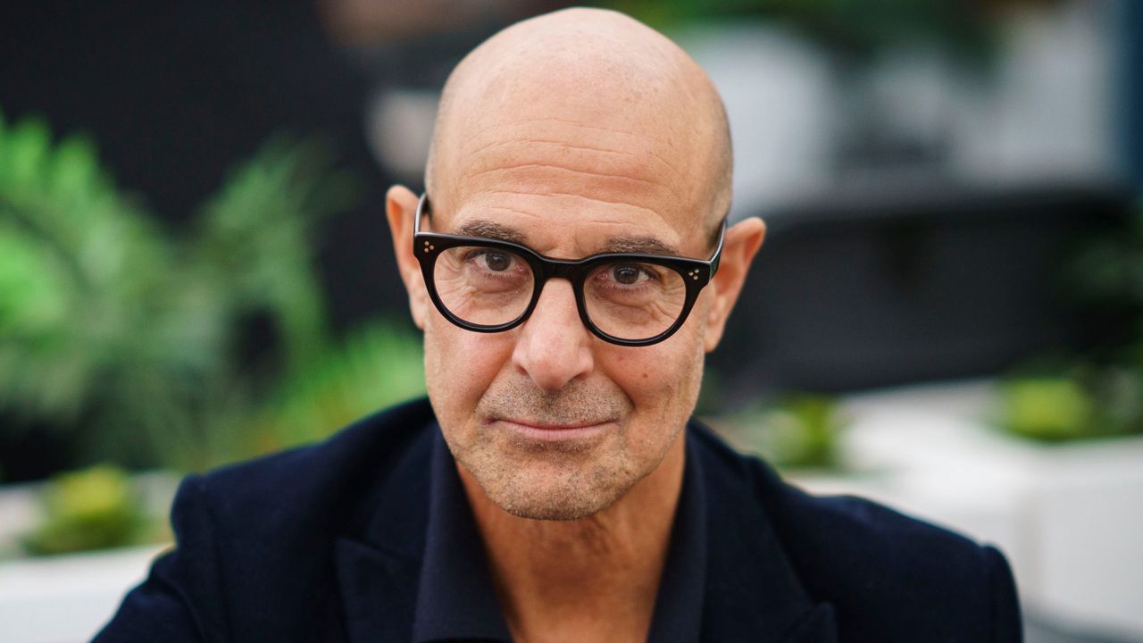 Stanley Tucci, actor, at the Cheltenham Literature Festival on October 7, 2022 in Cheltenham, England. 