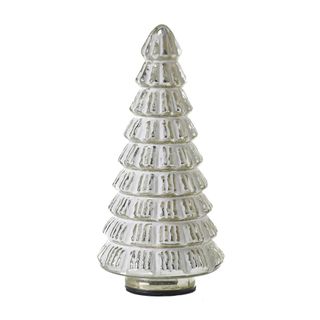silver tabletop christmas tree