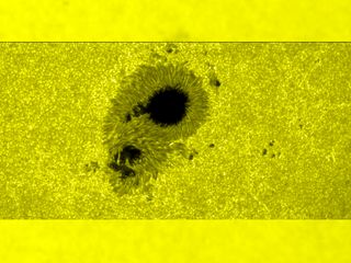 A new sunspot collided with an existing sunspot which built up a highly sheared magnetic configuration. This resulted in a solar flare on December 13, 2006.