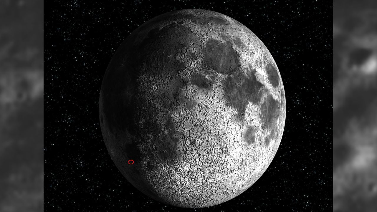 The moon grave site of ESA's SMART-1 moon orbiter