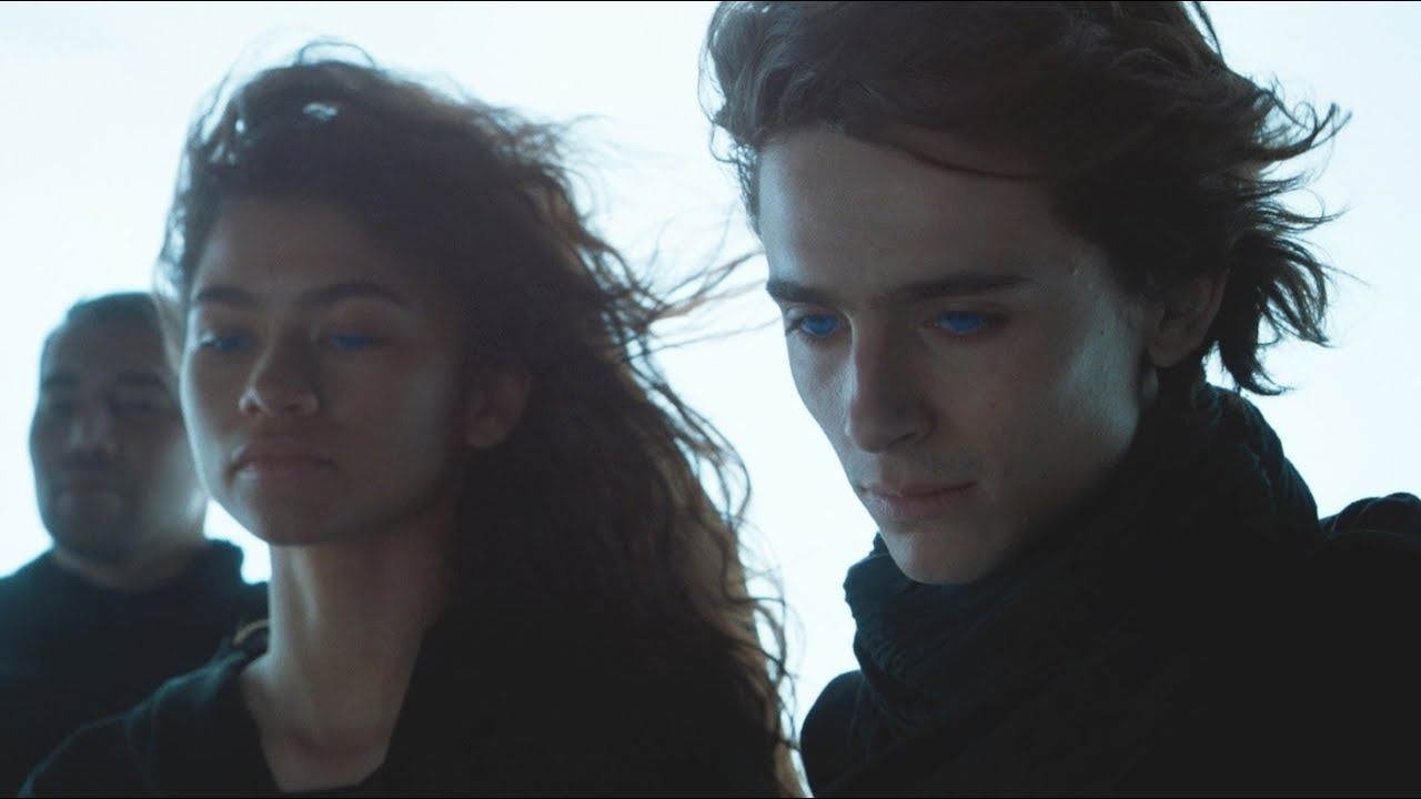 Timoth&eacute;e Chalamet and Zendaya in Dune