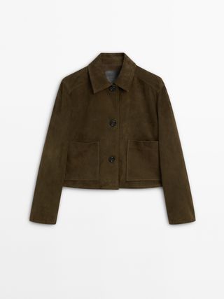 Massimo Dutti, Suede Jacket With Buttons