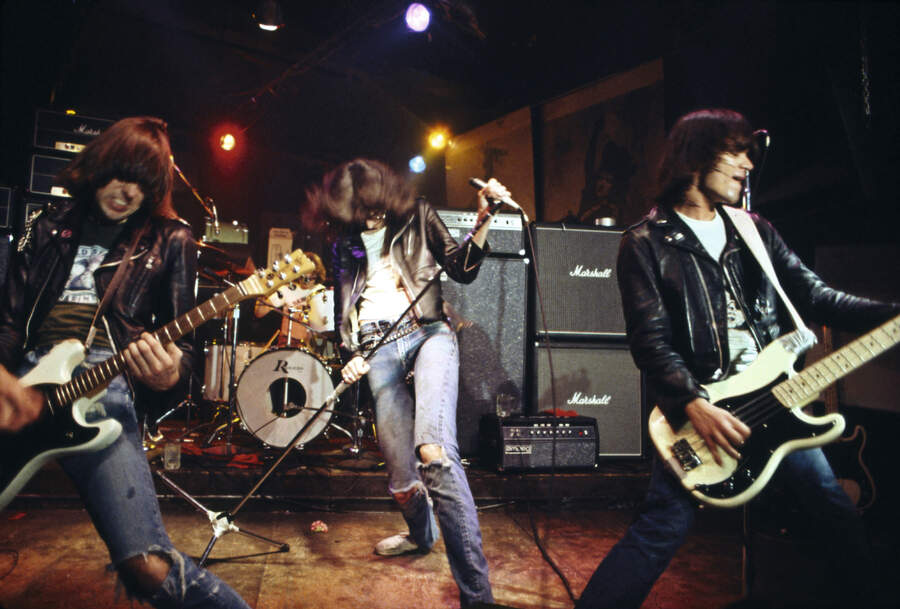 Ramones onstage at GBGB