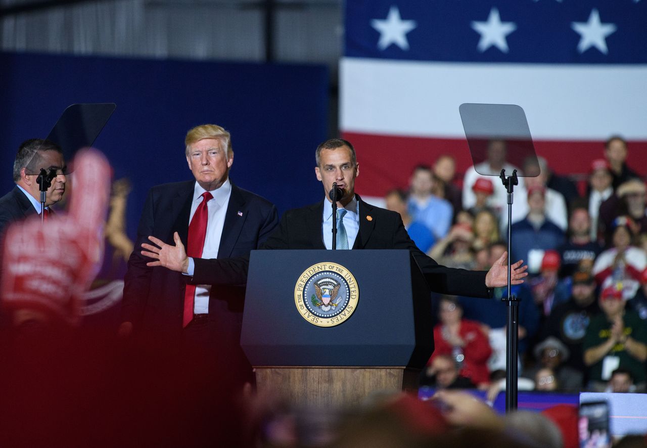 Corey Lewandowski and Donald Trump. 