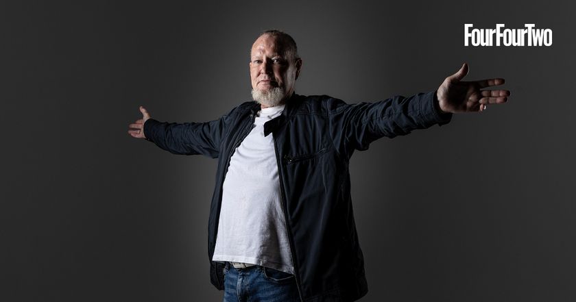 Paul Gascoigne shot for the December 2025 issue of FourFourTwo magazine 