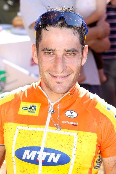 Kevin Evans was all smiles following his victory, which kept him on track to secure a fourth successive victory in the MTN National Marathon Series.