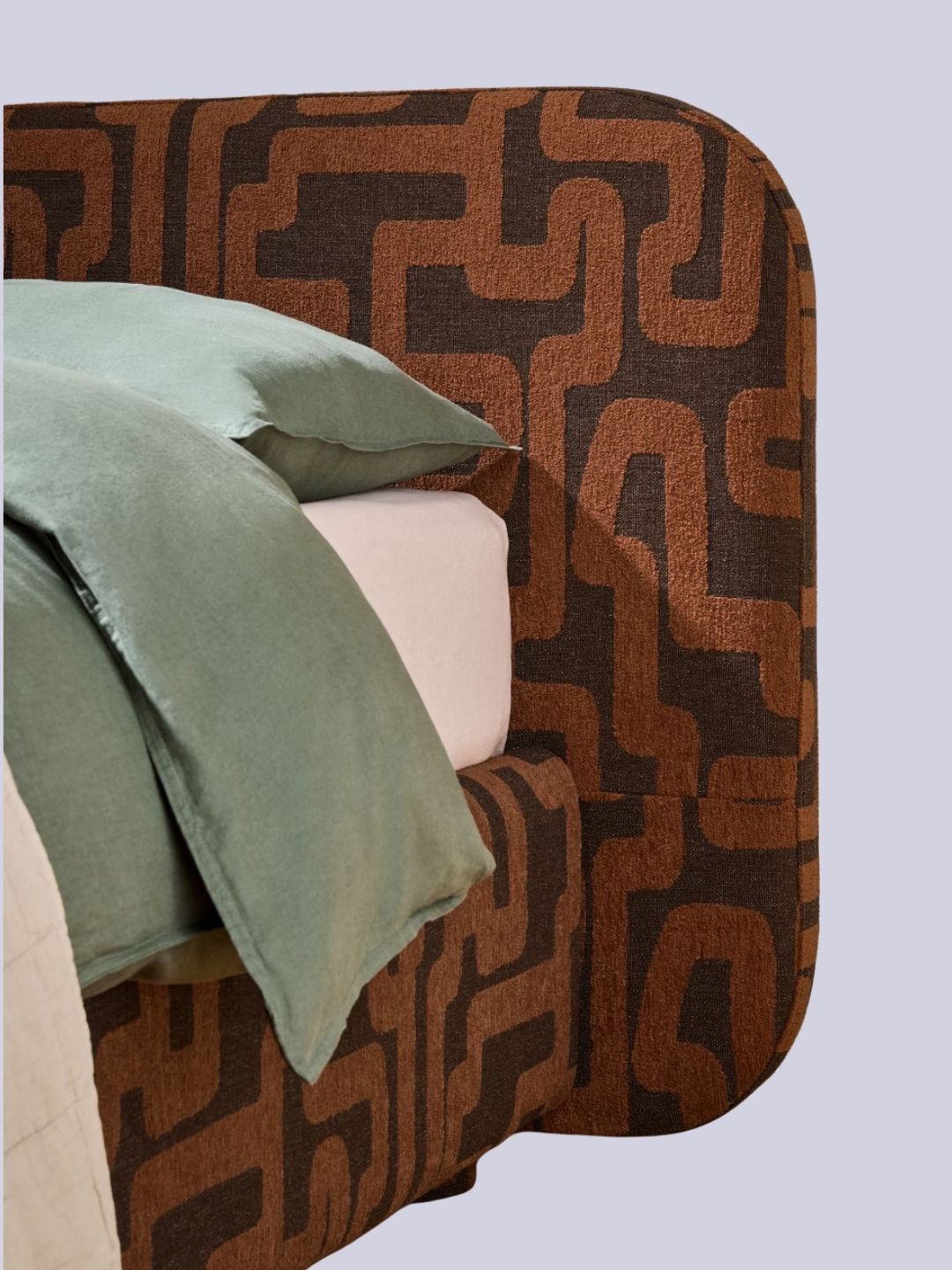 MADE.COM, Hanson Ottoman Storage Bed in Chocolate Brown Clyde Abstract