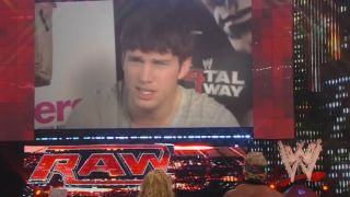 Ashton Kutcher on Monday Night Raw