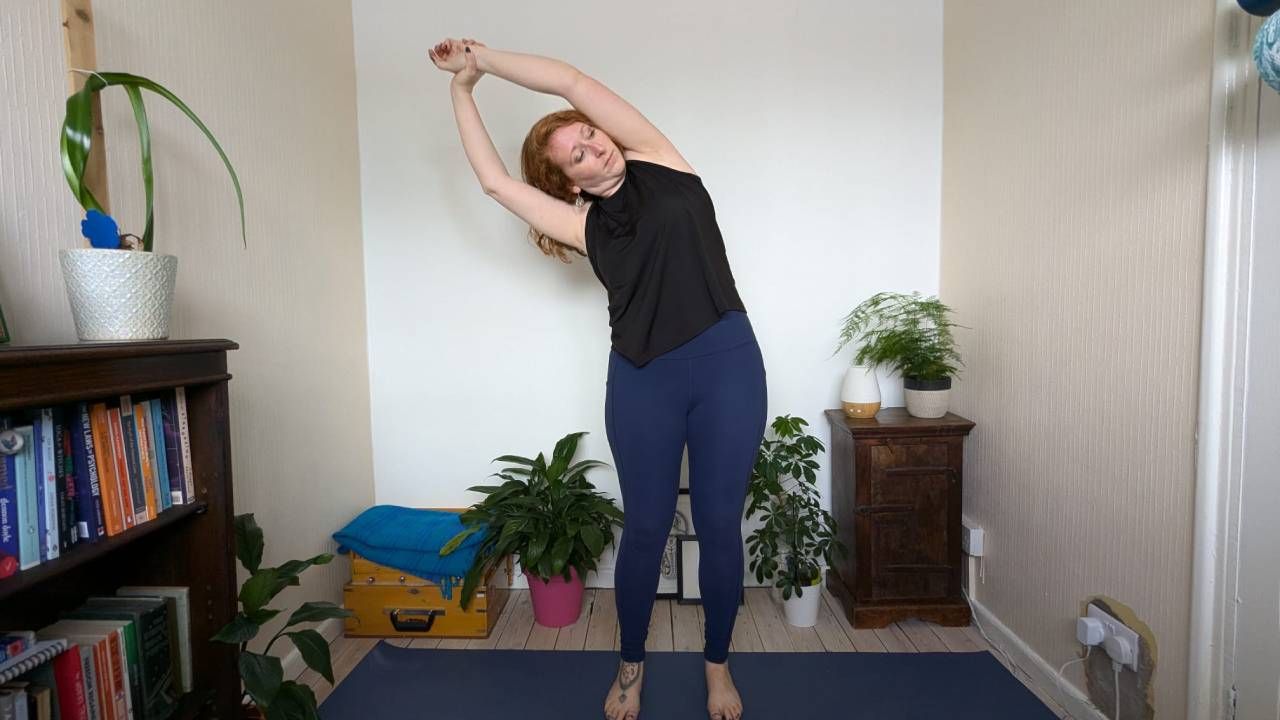 Standing side stretch