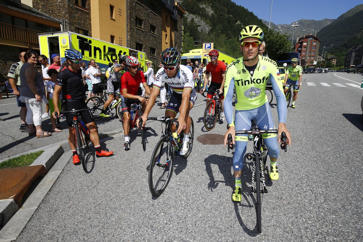 Peter Sagan goes out for a ride with Ivan Basso