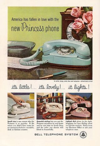 Nothing about this ad even mentions using the Princess Phone to actually make phone calls.