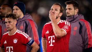 Joshua Kimmich and Harry Kane after Bayern Munich's draw with Viking in the 2026/27 Champions League