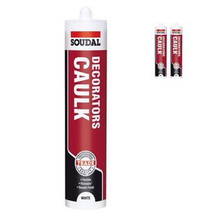 Pack of 2, Soudal Decorator Caulk