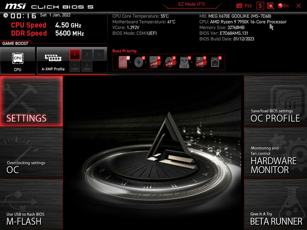 MSI X670E Godlike