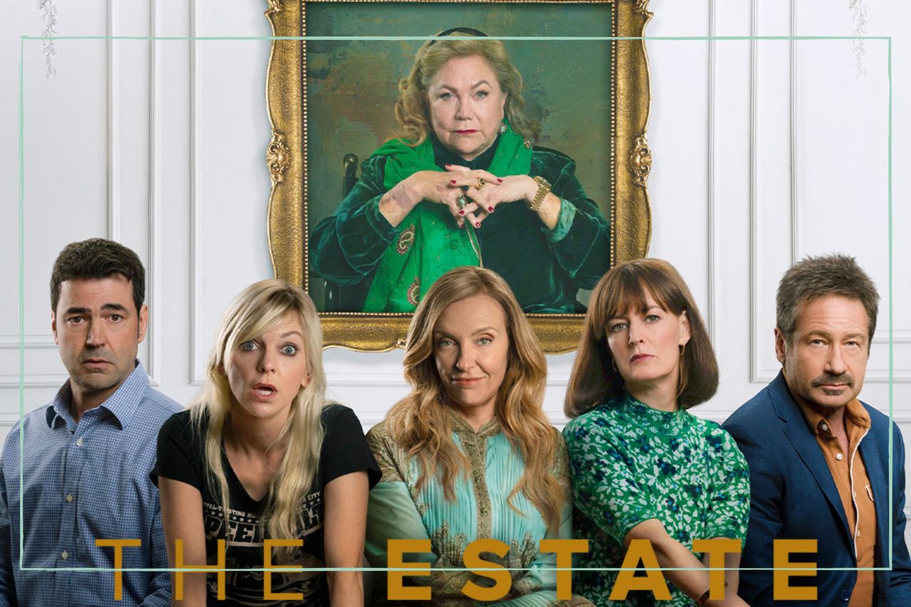 The Estate artwork starring Toni Collette, Anna Faris, David Duchovny, Rosemarie DeWitt and Ron Livingston on Sky Cinema