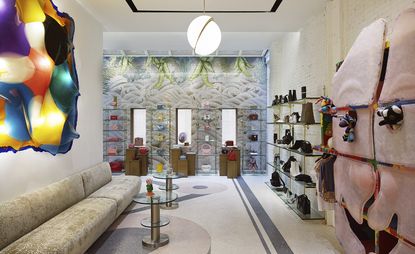 LV TOWNHOUSE 1st floor  Store design interior, Shoe store design, Store  interiors