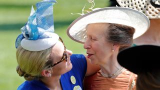 Zara Tindall hugs Princess Anne