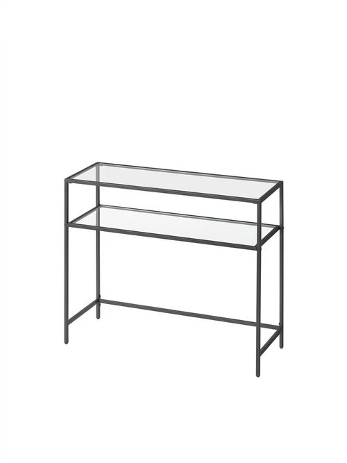 Sebero 100cm Glass Top Console Table