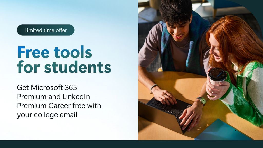 Microsoft gives students free access to premium AI tools and career