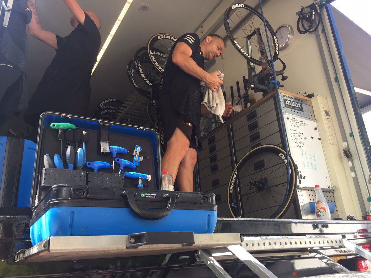 A busy day for mechanics
