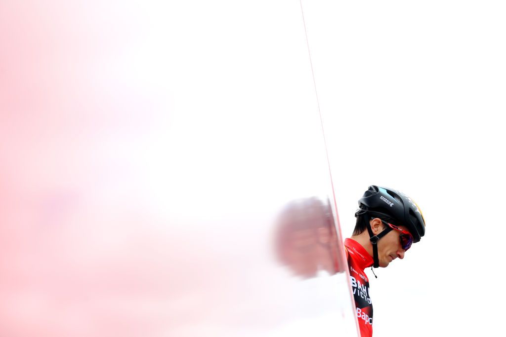 Pello Bilbao (Bahrain-Victorious) before the start of stage 1 of Itzulia Basque Country