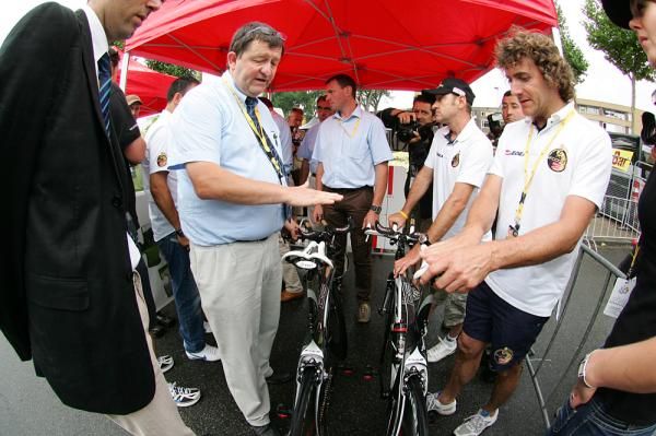 The UCI checked not only the geometry and weight of each bike, but also x-rayed select machines for hidden motors.
