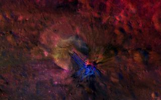 Vesta's Crater Aelia Composite 