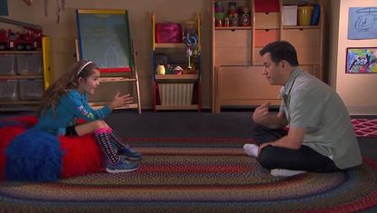 Jimmy Kimmel gets parenting tips from a precocious 6-year-old