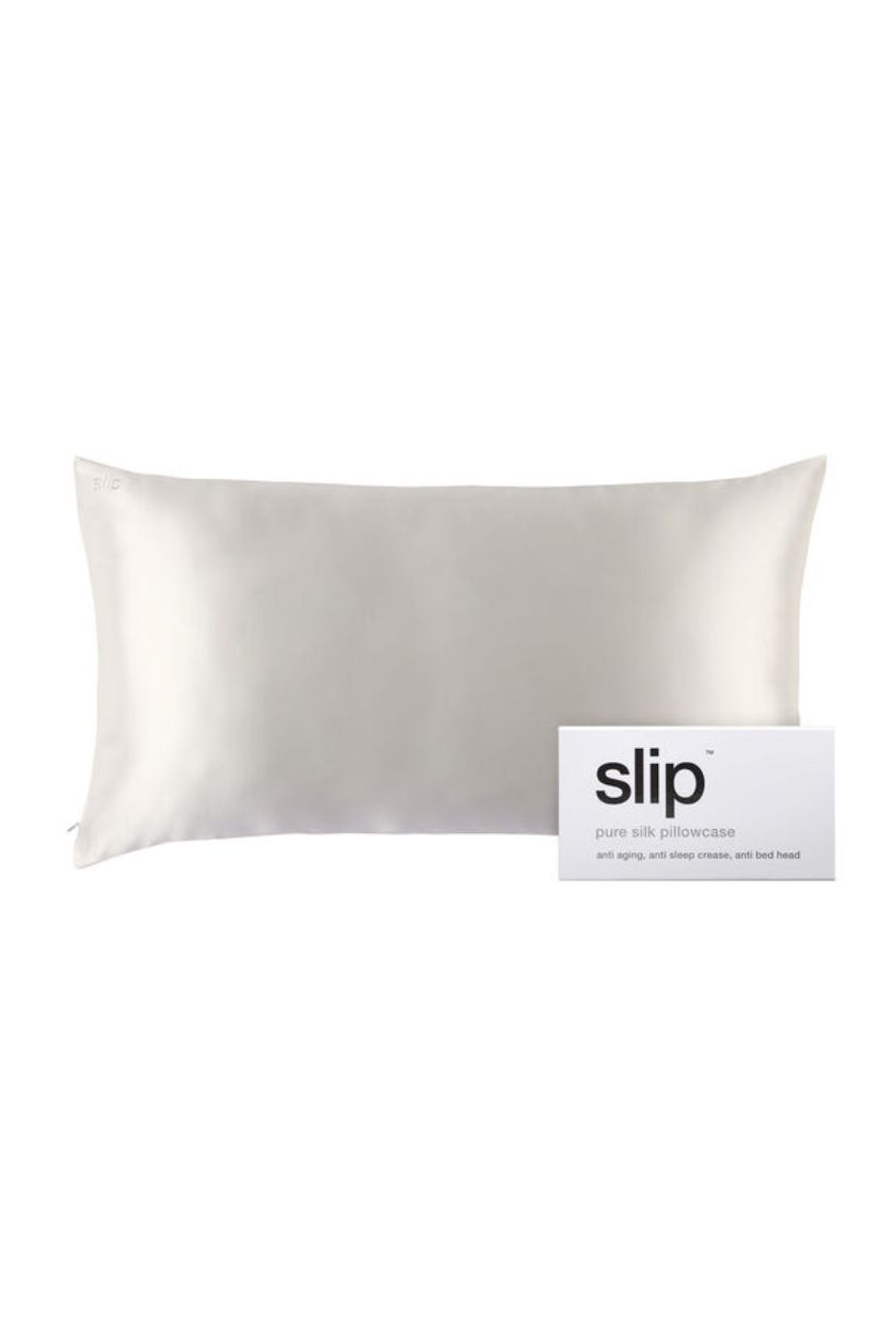 Slip Silk Pillowcase - King White