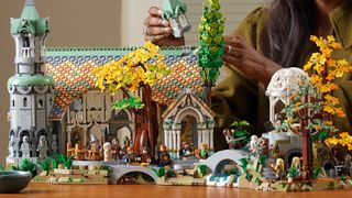 LEGO The Lord of the Rings Rivendell being built