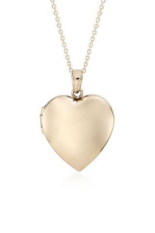 Blue Nile 18" Sweetheart Locket in 14k Yellow Gold