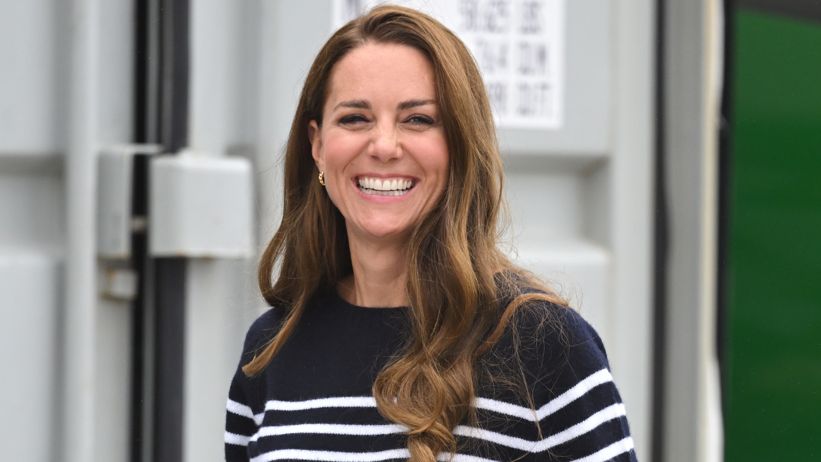 Catherine, Princess of Wales smiles during her visit to the 1851 Trust and the Great Britain SailGP Team on July 31, 2022