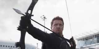 Jeremy Renner as Hawkeye in Captain America: Civil War