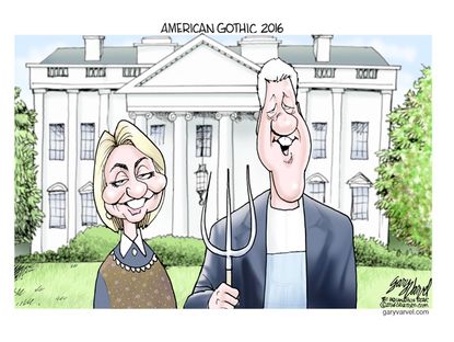 Political cartoon Hillary Clinton 2016
