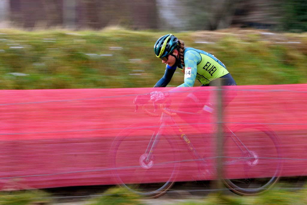 OVERIJSE BELGIUM JANUARY 24 Rebecca Fahringer of The United States and Team Kona Maxxis Shimano during the 61st Druivencross World Cup 2021 Womens Elite UCICX CXWorldCup Ostend2021 on January 24 2021 in Overijse Belgium Photo by Luc ClaessenGetty Images