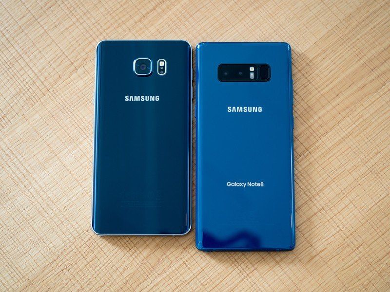 Samsung Galaxy Note 8 and Galaxy Note 5