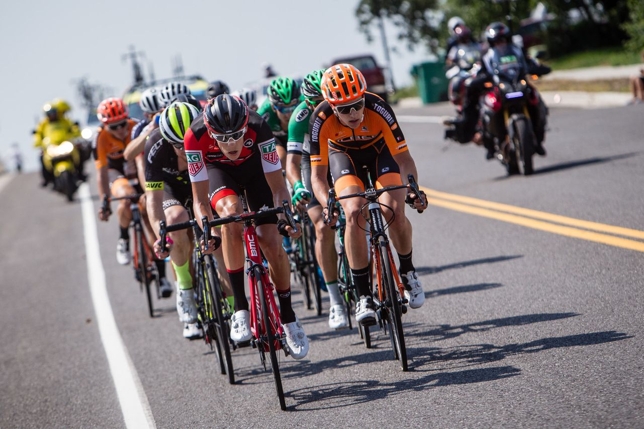 BMC stagiaire Patrick Muller in the breakaway during stage 5 at the Tour of Utah