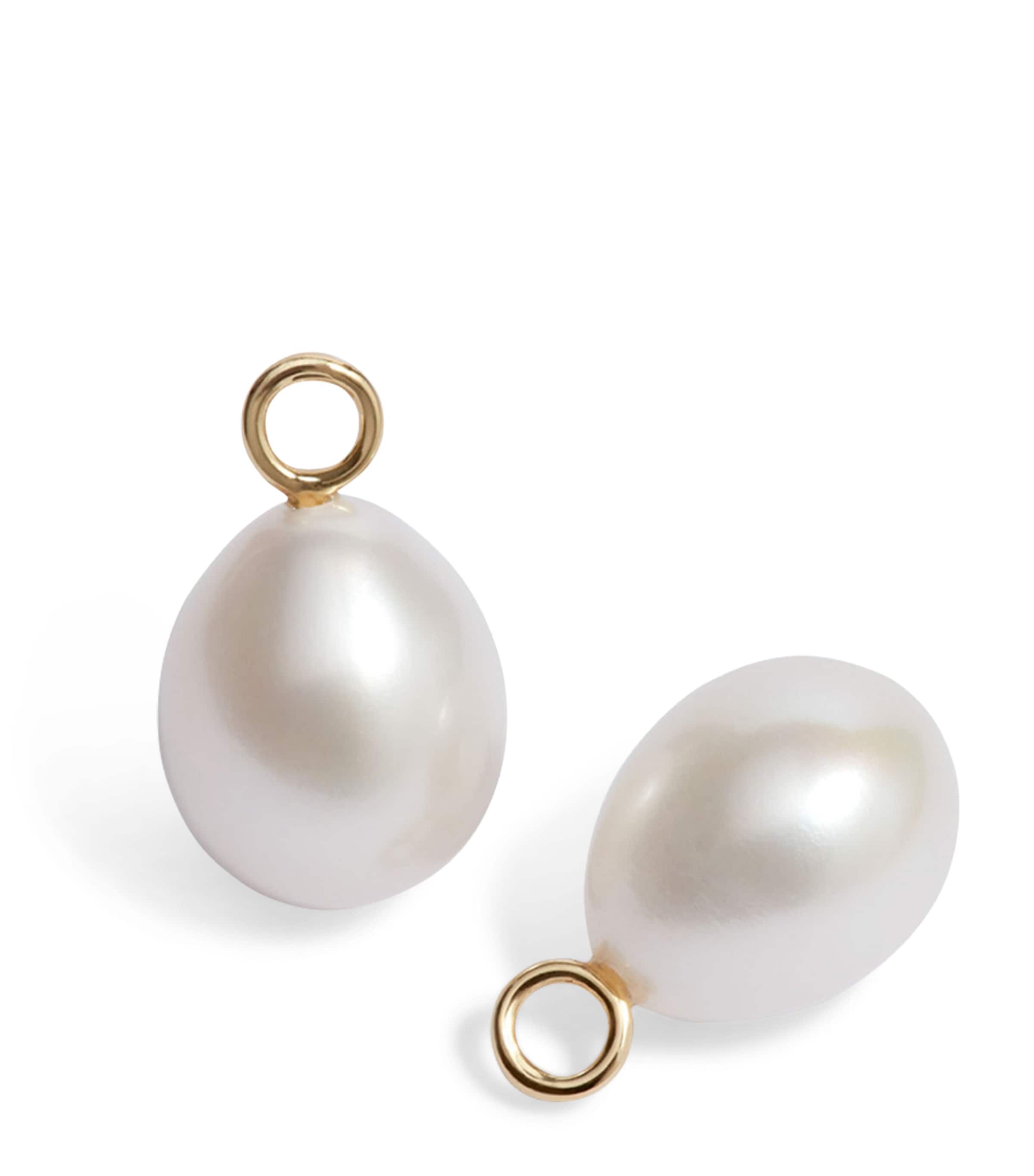 Annoushka Yellow Gold and Baroque Pearl Earring Drops