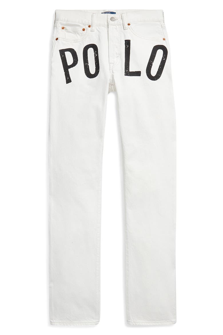 Logo Relaxed Straight Leg Jeans