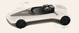 A sketch of the original Bertone Runabout