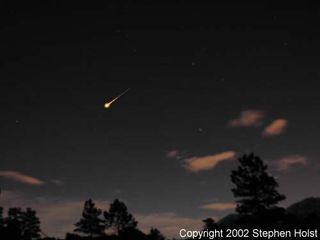Image of Leonids meteor shower over Boulder, CO