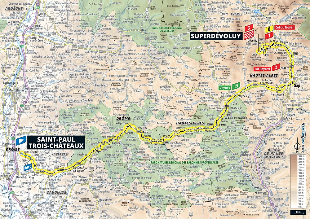 2024 Tour de France maps and profiles