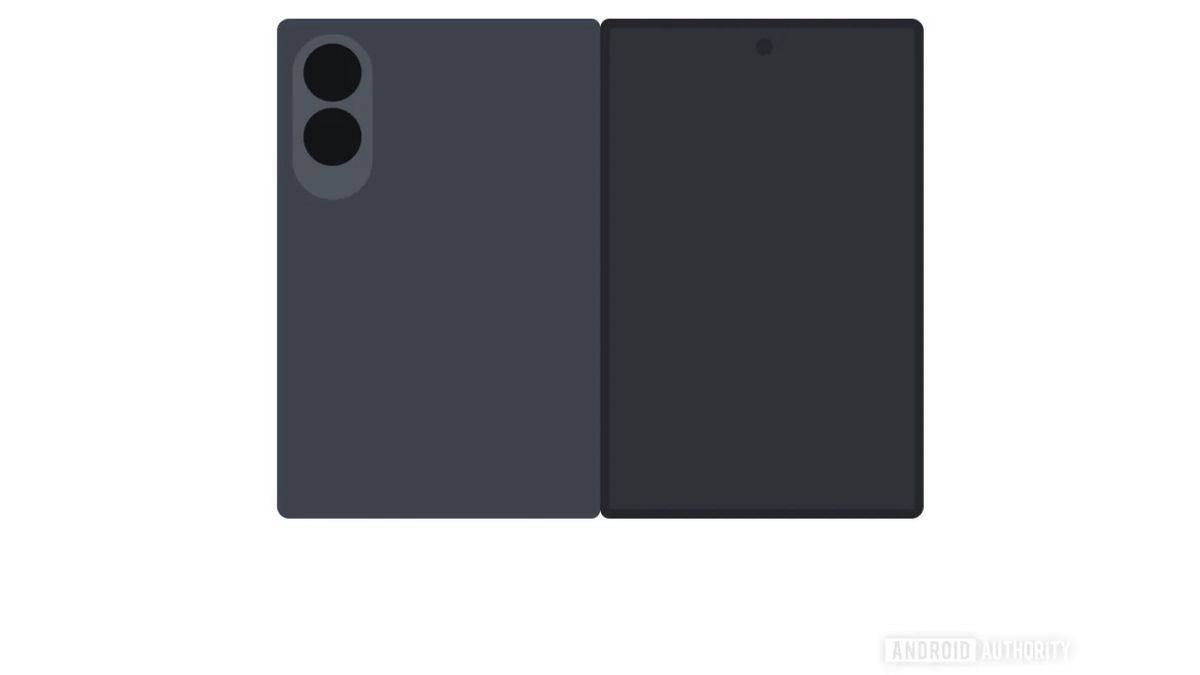 A leaked image of the Samsung Galaxy Wide Fold