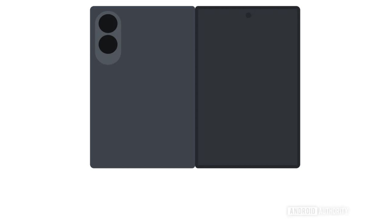 A leaked image of the Samsung Galaxy Wide Fold
