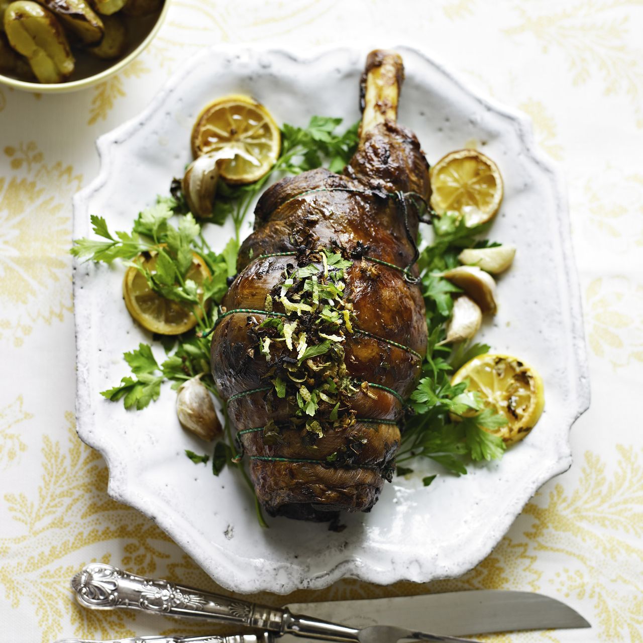 Stuffed Shoulder of Lamb and Heritage Carrots with Tarragon