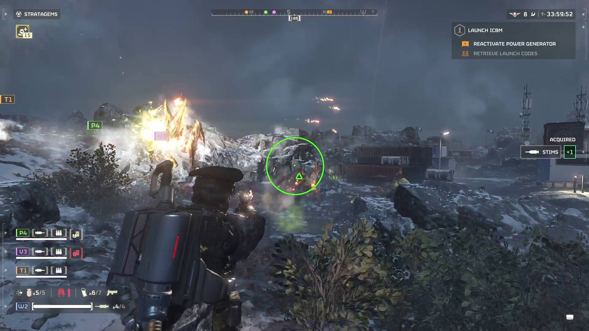 Helldivers 2 weapon helldiver locking onto bugs with warrant guided pistol