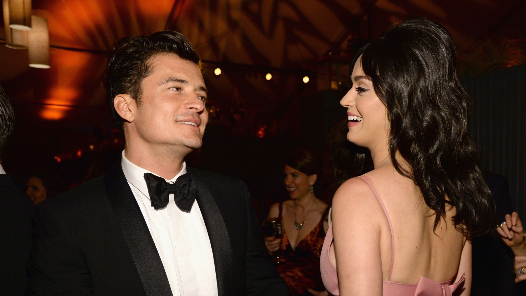 Orlando Bloom and Katy Perry at a Golden Globes party in 2016