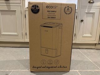 The DD2 desiccant dehumidifier inside the box before opening